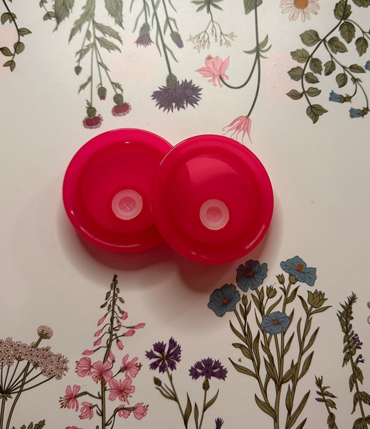 Hot Pink 16/20oz Can Lids