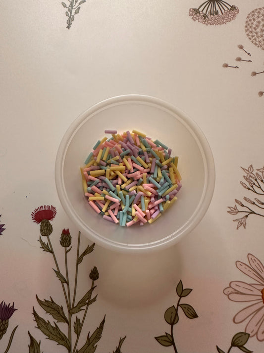 Pastel Sprinkle Clay Pieces
