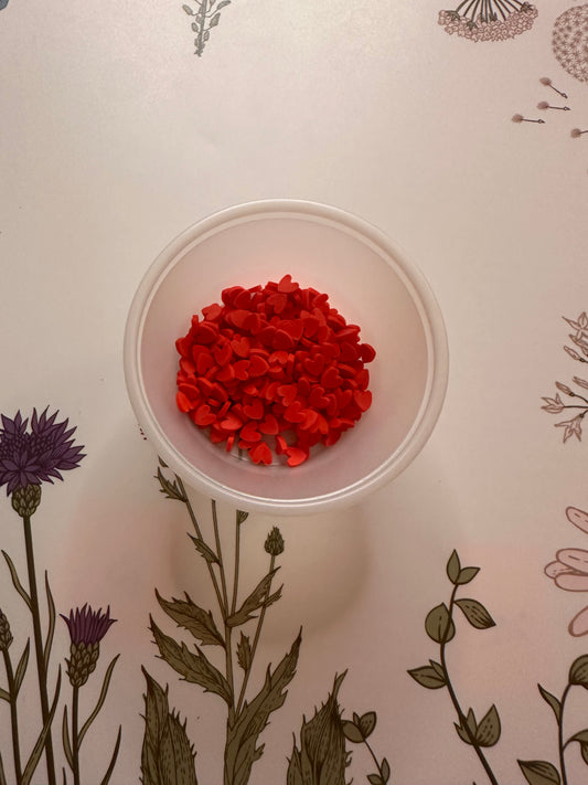 Red Heart Clay Slices