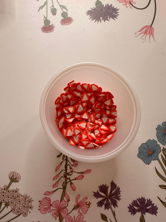 Strawberry Clay Slices
