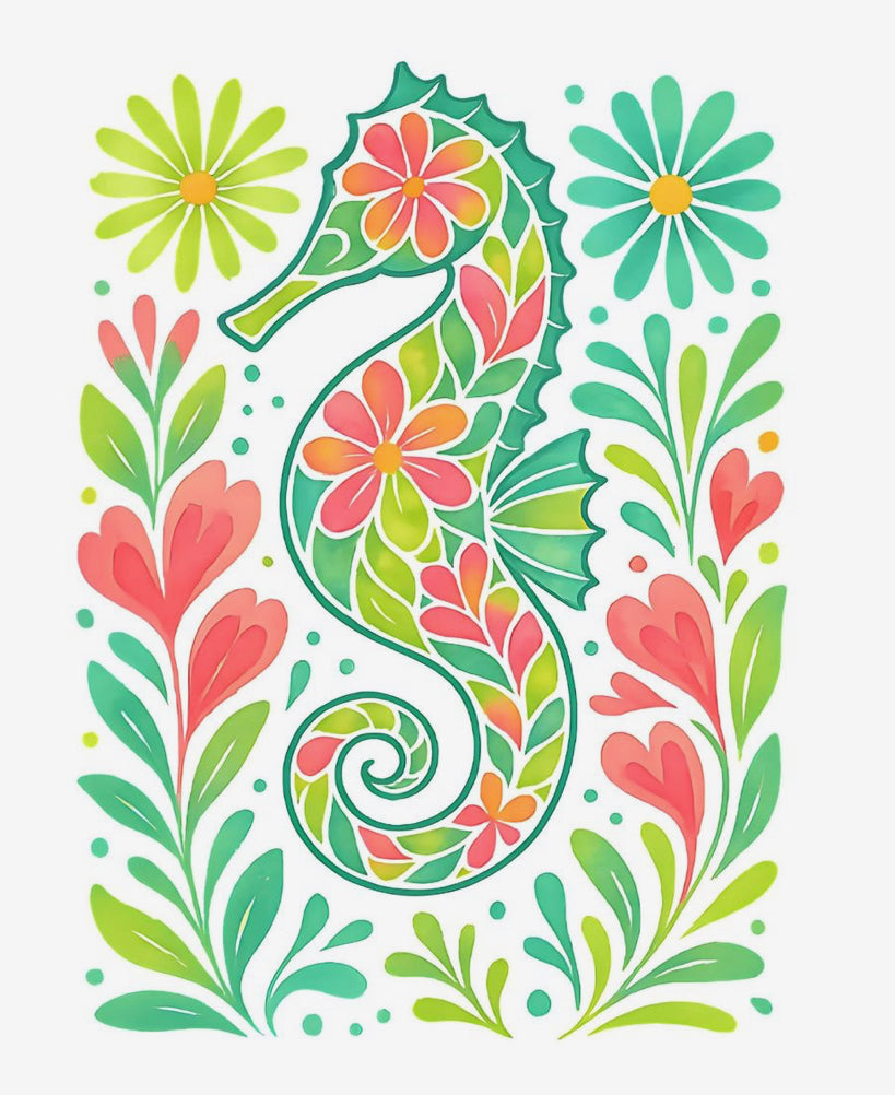 Seahorse Paint by Number Kit