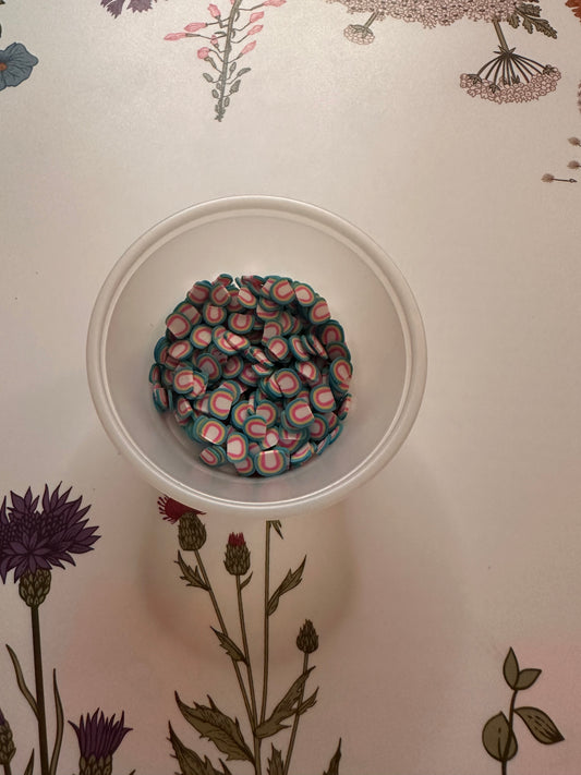 Rainbow Clay Slices